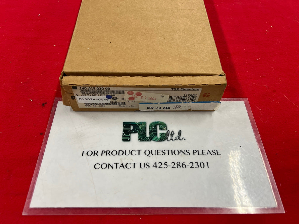 140AVI03000 NEW Modicon Analog Input Module 140-AVI-030-00