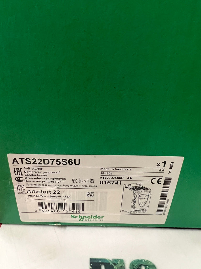 BRAND NEW Schneider Electric Altistart 22 Soft Starter ATS22D75S6U brand-new-schneider-electric-altistart-22-soft-starter-ats22d75s6u