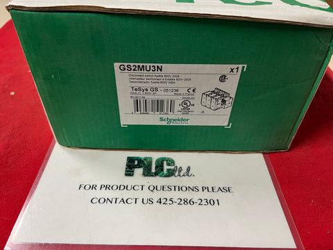 Schneider Electric GS2MU3N Disconnect Switch Protector Brand NEW