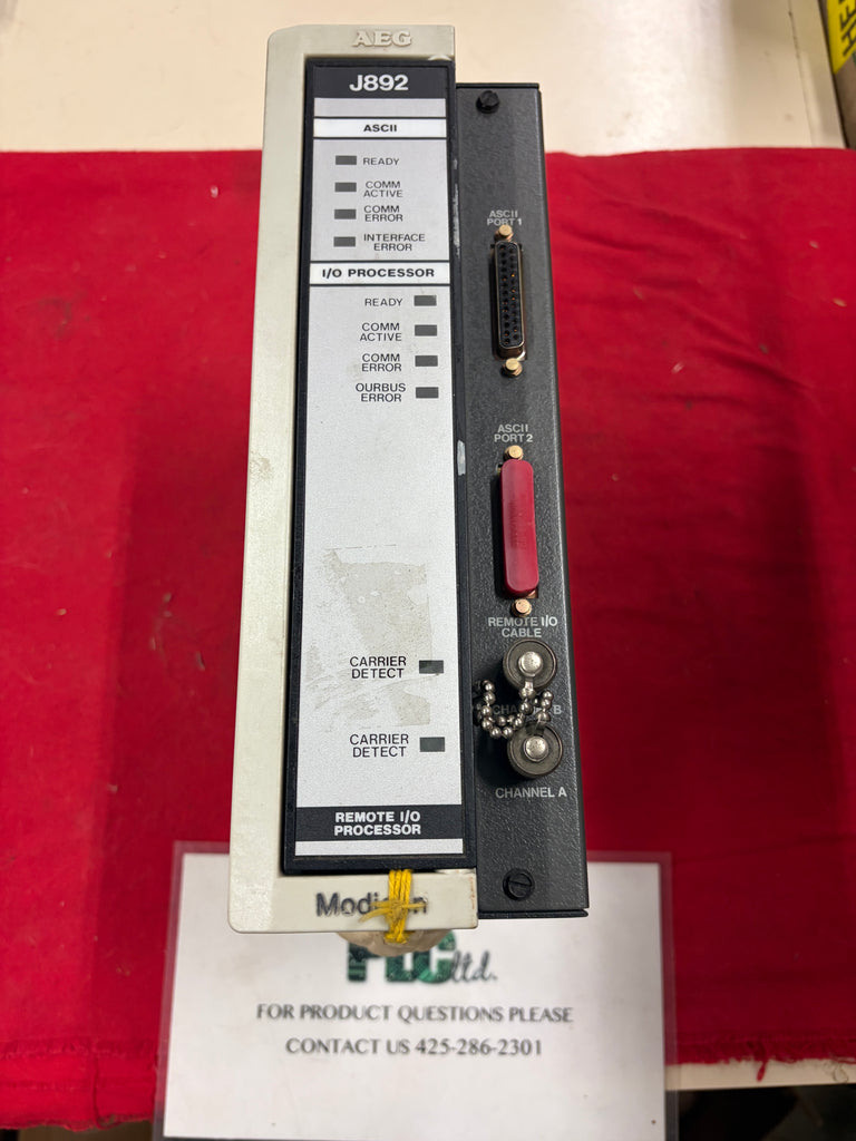 ASJ892002 Modicon Remote I/O Processor Module AS-J892-002  - 1 Year Warranty