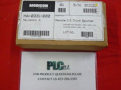 MA0331000 New Modicon Remote I/O Trunk Splitter MA-0331-000