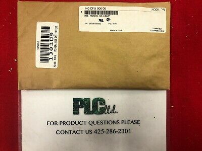 140CFU00600 NEW SEALED Modicon Kit, Fuses, 63 mAMP 140-CFU-006-00
