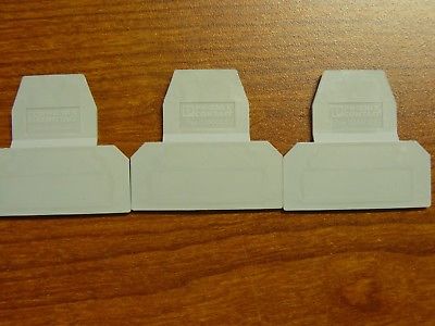 Phoenix Contact Typ D-UKK3/5 Terminal Block End Caps Lot of 3