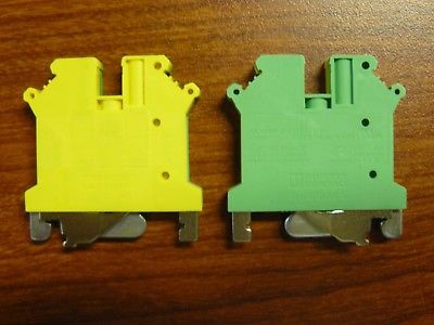 Phoenix Contact TYP USLKG5 Ground Modular Terminal Blocks/Block Lot of 6