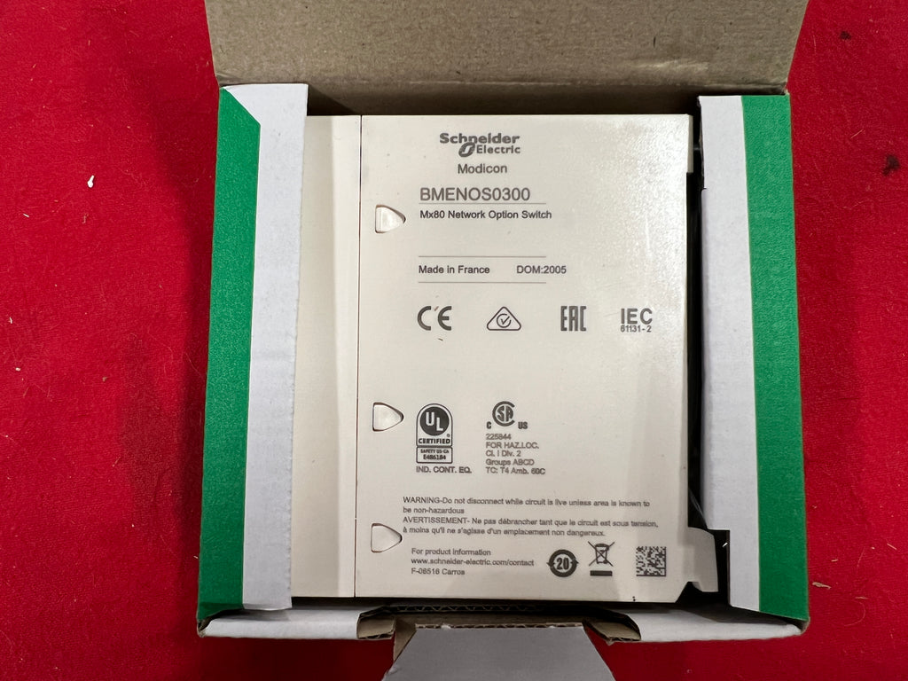 Modicon Schneider Electric BMENOS0300 Mx80 Network Option Switch | PLC Ltd.