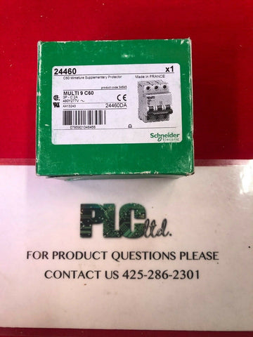 SCHNEIDER 24460 MG24460 PROTECTOR C60 MULTI 9 480/ 277 3P 2A, CIRCUIT BREAKER