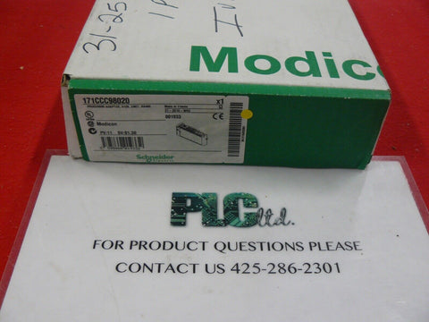 171CCC98020 Brand New Modicon Ethernet CPU 171-CCC-980-20