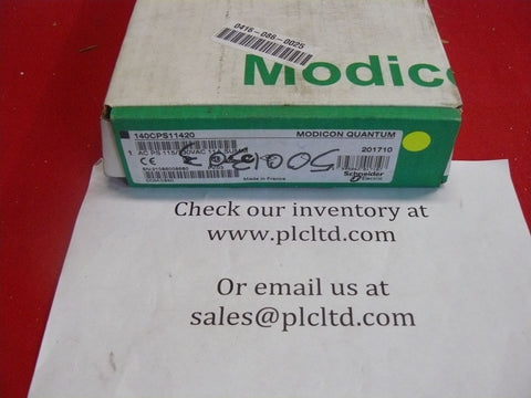 140CPS11420 NEW Modicon AC Power Sply 140-CPS-114-20