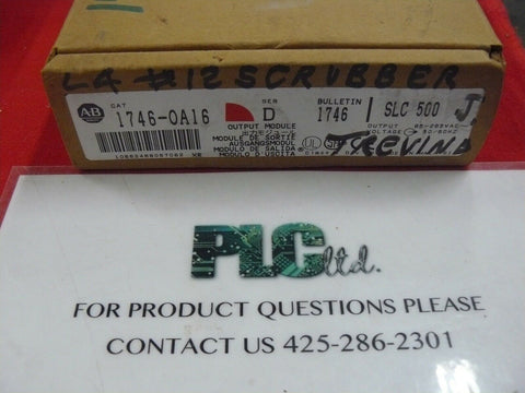 Allen Bradley Used 1746-OA16 SLC 500 Ser D Output Module 1746OA16