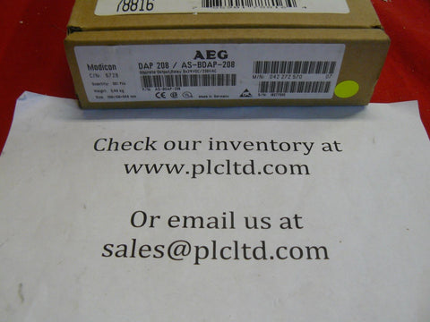 BRAND NEW! AS-BDAP-208 Modicon Discreet Output Relay ASBDAP208