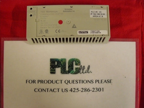 170ENT11000 Used. Broken Clip Modicon Momentum Processor 170-ENT-110-00