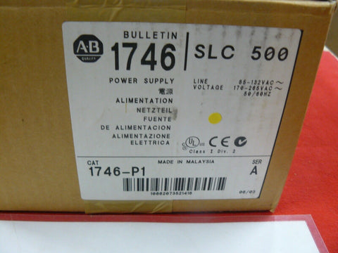 NEW ALLEN BRADLEY 1746-P1 SER A 1746P1 POWER SUPPLY