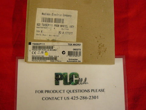 TSXSCP111 Brand New! Modicon RS232 PCMCIA Board TSX-SCP-111