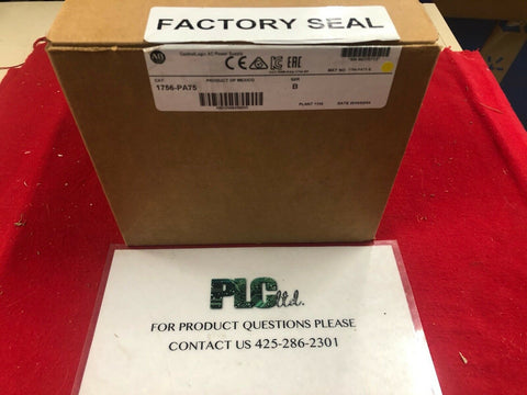 New ALLEN BRADLEY 1756-PA75 SER B 1756PA75 POWER SUPPLY