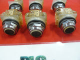 Square D Set of 6 Push Buttons 9001 KA-2 Series H Used 3 Green & 3 Black 9001KA2