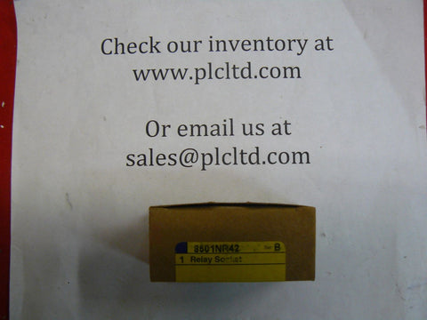 NEW SQUARE D 8501NR42 SER B RELAY SOCKET