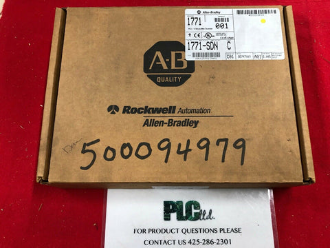 Brand New Allen Bradley 1771-SDN Ser C 1771SDN Scanner Module