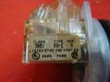 Square D Set of 6 Push Buttons 9001 KA-2 Series H Used 3 Green & 3 Black 9001KA2