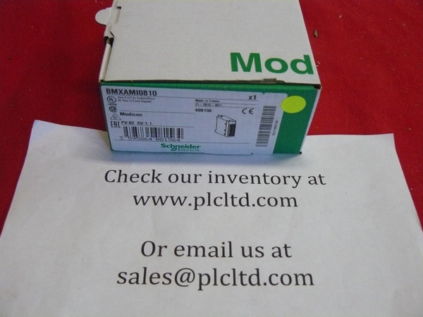 BMXAMI0810 BRAND NEW! Schneider Electric Modicon BMX-AMI-0810 | PLC Ltd.
