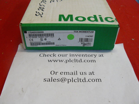 170ADO35000 NEW FACTORY SEALED! Modicon DC Discreet I/O Base 170-ADO-350-00