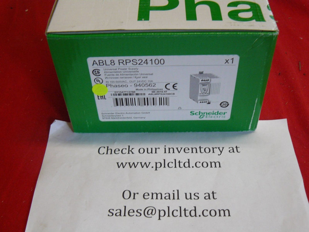 ABL8RPS24100 NEW! DC Power Supply Schneider Electric Phaseo