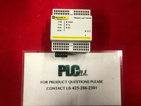 SCHNEIDER ELECTRIC EGX100SD POWERLOGIC ETHERNET GATEWAY EGX100