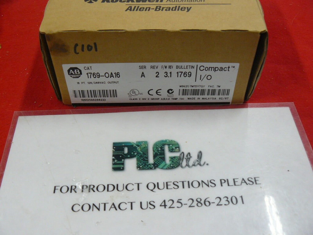 Allen Bradley New 1769-OA16 16pt Output Module Compact I/O 1769OA16