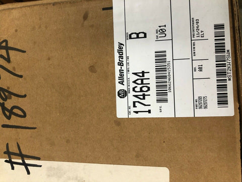 New Allen Bradley 1746-A4 Series B SLC 500 4 Slot Modular Chassis 1746A4