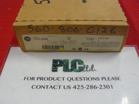 Brand New Allen Bradley 1747-ASB Remote I/O Adapter Module SLC 500 1747ASB