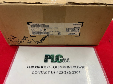 Brand New 490NRP25300 Modicon Fiber Line Drop Repeater 490-NRP-253-00