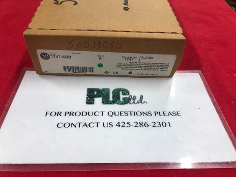 Brand New Allen Bradley 1747-ASB Remote I/O Adapter Module SLC 500 1747ASB