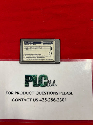 XBTMEM02 2 MBytes PC Card XBT MEM 02