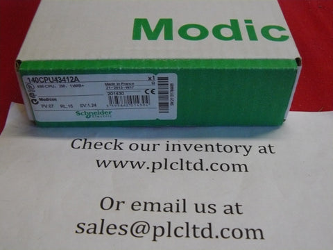 140CPU43412A NEW FACTORY SEALED Modicon CPU 140-CPU-434-12A