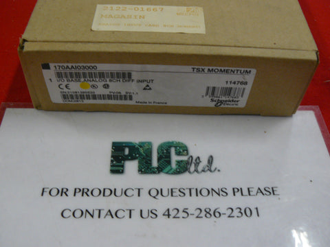 170AAI03000 BRAND NEW Modicon Momentum Analog Base 170-AAI-030-00